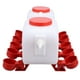 thumbnail image 5 of Dispensador Automático De Agua De Pollo, De Agua De Aves De Corral Automática De Agua De Pollo Para Pollitos Pavo Pato, 10 Litros Aves De Corral Con 10 Tazas De Agua De Pollo, 5 of 7