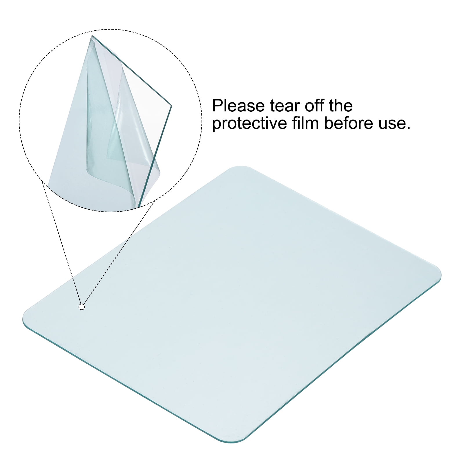 Unique Bargains Round Angle Welding Protection Lens Clear 20 Pack