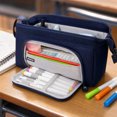thumbnail image 5 of Large Capacity Pencil Case Big Pencil Pouch Pen Bag With Zipper Cute Pencil Pouches Black, 5 of 7