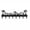 Black, variant on Pine Forest Metal Wall Hook, 11.81"x4.82", Black Iron Silhouette with 7 Hooks, Rustic Nature Style for Entryway & Bathroom Black