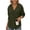 Army Green, variant on Sheghy Cute Hoodies 100% Cotton Women Casual Fashion Long-sleeved Solid Color Hooded V-Neck Top Black S