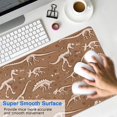 thumbnail image 4 of Long Mouse Pads for Desk,Brown White Dinosaurs Fossils Pattern Desk Mats on Top Of Desks, Desk Mouse Pad Extra Large with 3mm Non-Slip Base and Stitched Edge for Gaming,Office,Work,Home 35.4"x15.7", 4 of 6