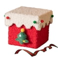 thumbnail image 1 of Elodie Christmas Gift Box DIY Crafts Cookies Box Holder Ornament Storage Case Handcraft Red with White Lid, 1 of 8
