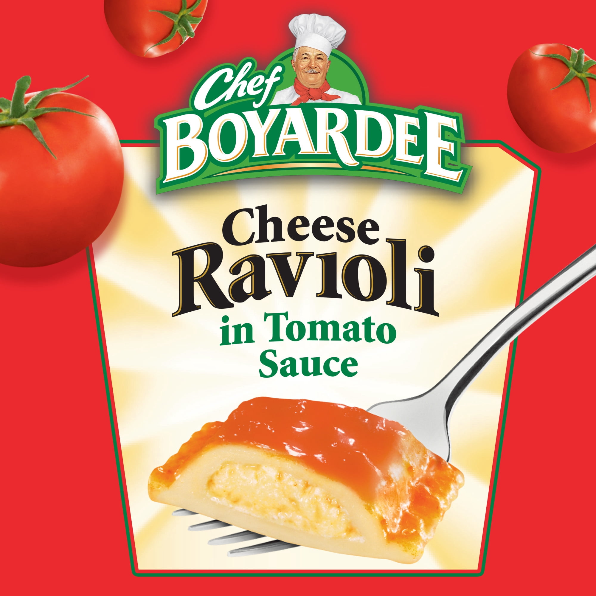 (12 pack) Chef Boyardee Cheese Ravioli in Tomato Sauce, Ready-to-Eat Meal, 15 oz. Can
