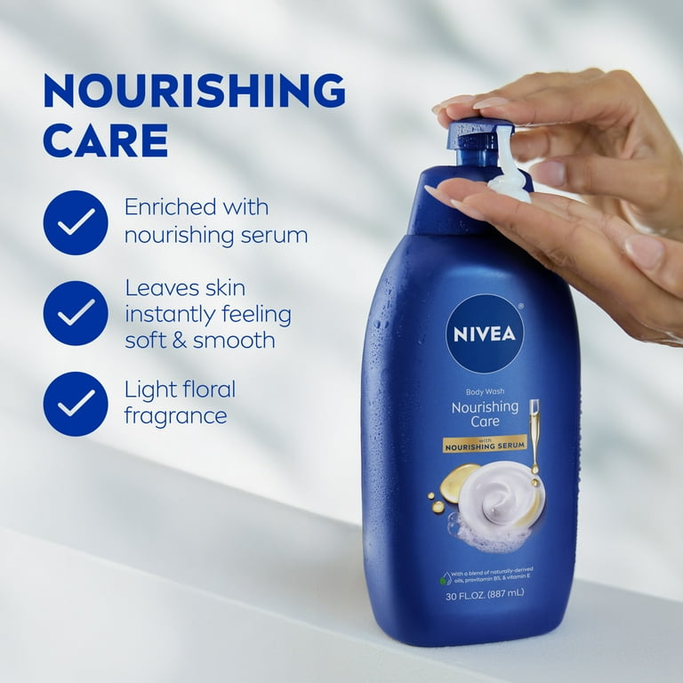 NIVEA Nourishing Care Body Wash for Women with Provitamin B5 and