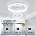 thumbnail image 5 of AGTANA 20'' Bladeless Ceiling Fans with Lights, Remote & APP Control, 3 Colors Dimmable, 6-Speeds, 5 of 12