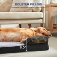 thumbnail image 2 of Dog Bed for Extra Large Dogs - XL Plus Waterproof Dog Sofa Beds, Supportive Foam Pet Couch Bed with Removable Washable Cover, Waterproof Lining and Nonskid Bottom, Black, 2 of 15