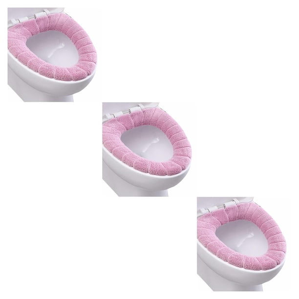Matsuzay 1 unidad de calentador y grueso para baño, cubierta de asiento de inodoro de tela lavable y estirable, almohadillas para Closestool, Type4 NO4 Matsuzay CBP054623