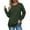 Army Green, variant on Babysbule Womens Tops Long Sleeve Women's Fashion Autumn Winter Solid Round-Neck Pullover Long Sleeve Tops
