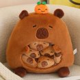 thumbnail image 3 of New Capybara Shark Shaped Snack Bag Plush Toys Super Soft Cartoon Squishy Pillow Funny Food Dolls Birthday Gifts Room Decor, 3 of 5
