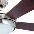 thumbnail image 2 of Hunter Fan Company 59052 Palermo Ventilador de techo de bronce cepillado de 52 pulgadas con 5 cuchillas reversibles de nogal negro y kit de luz 59053-Parent, Contemporáneo, 132.1 cm, Brass, 2 of 4