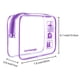 thumbnail image 3 of Neceser transparente Lermende aprobado por la TSA, morado, 3 unidades, 3 of 6