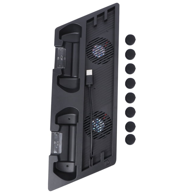 Support Vertical Ventilateur de Refroidissement Station de Charge Double Système de Refroidissement et de Charge pour PS4 Pro