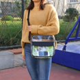 thumbnail image 2 of Bolso Bandolera De Mensajero Cruzado Transparente, Bolso Transparente Diagonal De Un Hombro, Bolso Cuadrado Pequeño Deportivo De Moda Para Ir De Compras Y Fitness Advancent AP005793-00, 2 of 6