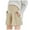 Khaki, variant on Edvintorg Maternity Shorts for Women Under Belly Cross Waist Casual Shorts with Pockets Summer Loungewear Work Pregnancy Shorts for Women