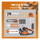 thumbnail image 5 of Juego Motosierra Y Herramientas Malubero NARANJA GRIS, 5 of 5