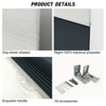 thumbnail image 4 of Keego Day and Night Cordless Cellular Shade Adjustable Dual Use Honeycomb Window Blinds Light Filtering Sheer and Blackout Whtie 41.0"w x 68"h, 4 of 7