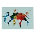 thumbnail image 2 of Abstract Cutting Board, Safari Wild Life Animal with Colorful Print on Buuterflies Art, Decorative Tempered Glass Cutting and Serving Board, Large Size, Multicolor, by Ambesonne, 2 of 4