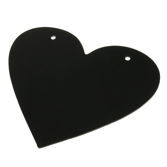 Niceauty Heart Shape Chalkboards Black Wood 1Pack for Christmas and Valentine's Day