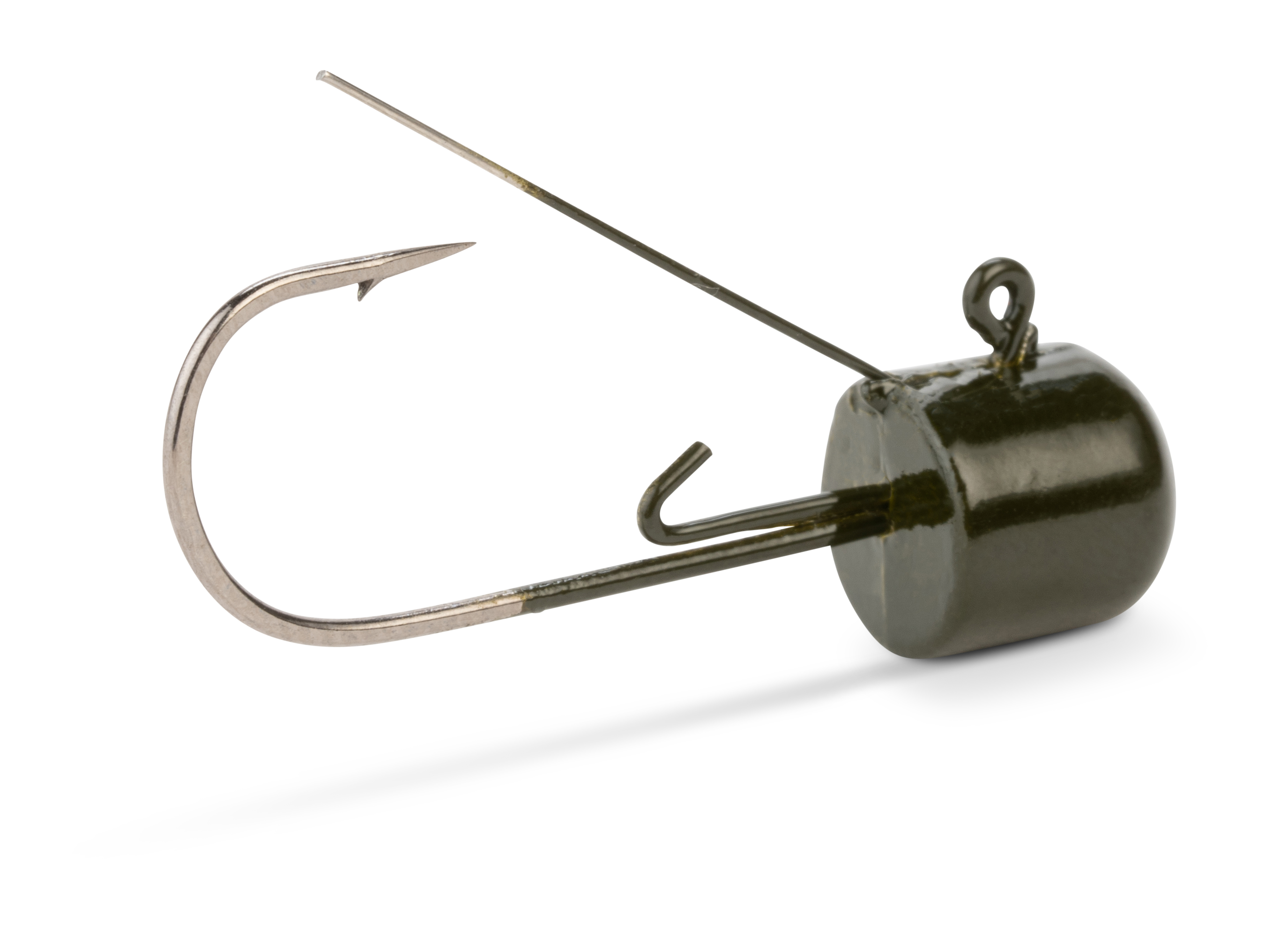 Weedless Mushroom Head Jig - Green Pumpkin - 1/4 oz