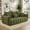 81 Inch sofa-Green, variant on avobird 81" premium Teddy fabric sofa with 3 Pillows, Modern Deep Seat 3 Seater Boucle Sofa, Oversized Loveseat Sofa for Living Room, Green