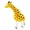 giraffe, variant on 1 Piece Walking Animal Balloon Farm Animal Balloon Birthday Party BBQ Party Décor(Duck Rooster Cow Pig Sheep Spotted Dog Frog Cat)