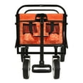 thumbnail image 3 of Foldable Wagon Cart with Strapping, Collapsible Beach Utility Wagon Grocery Cart Camping Shopping Sports Gardeing Fishing Supports 225lbs, 3 of 6