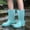 Blue, variant on Womens Rain Boots Short Ankle Slip On Hiking Camping Wading Boots Rain Boots For Women Non Slip Rubber Sole Cushioned Flexible Outdoor Waterproof Footwear US :7
