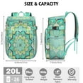 thumbnail image 3 of Abstract Ornamental Mandala Insulated Backpack Cooler - 20L High-Capacity Cooler Bag for Parties, Road Trips & Picnics, 3 of 6