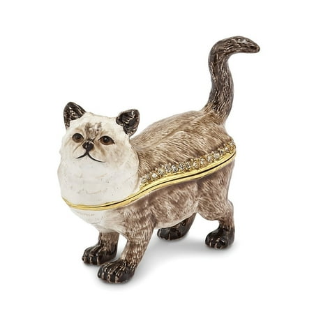 - Pewter Himalayan Cat Trinket Box