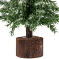 thumbnail image 4 of Northlight Frosted Icy Pine Christmas Tree with Jute Base - 10.5", 4 of 6