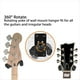 thumbnail image 4 of Gancho de Pared para Montaje en Pared para Guitarra, Gancho para Exhibición de Instrumentos Musicales para Guitarra Acústica, Eléctrica, Banjo, Bajo y Ukelele, 4 of 7