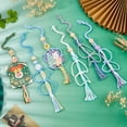 thumbnail image 4 of 6Pcs 6 Colors Car Photo Charm Decorations Car Picture Hanger Frames Flower Macrame Holder Photo Display Personalized Photos Cars Pendant Gifts, 4 of 6