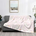 thumbnail image 2 of Yiaed Rainboe And Rabbit Print Blanket Throw Blanket Soft Cozy Flannel Blanket for Home Bed Sofa Couch Chair-50"x40", 2 of 6