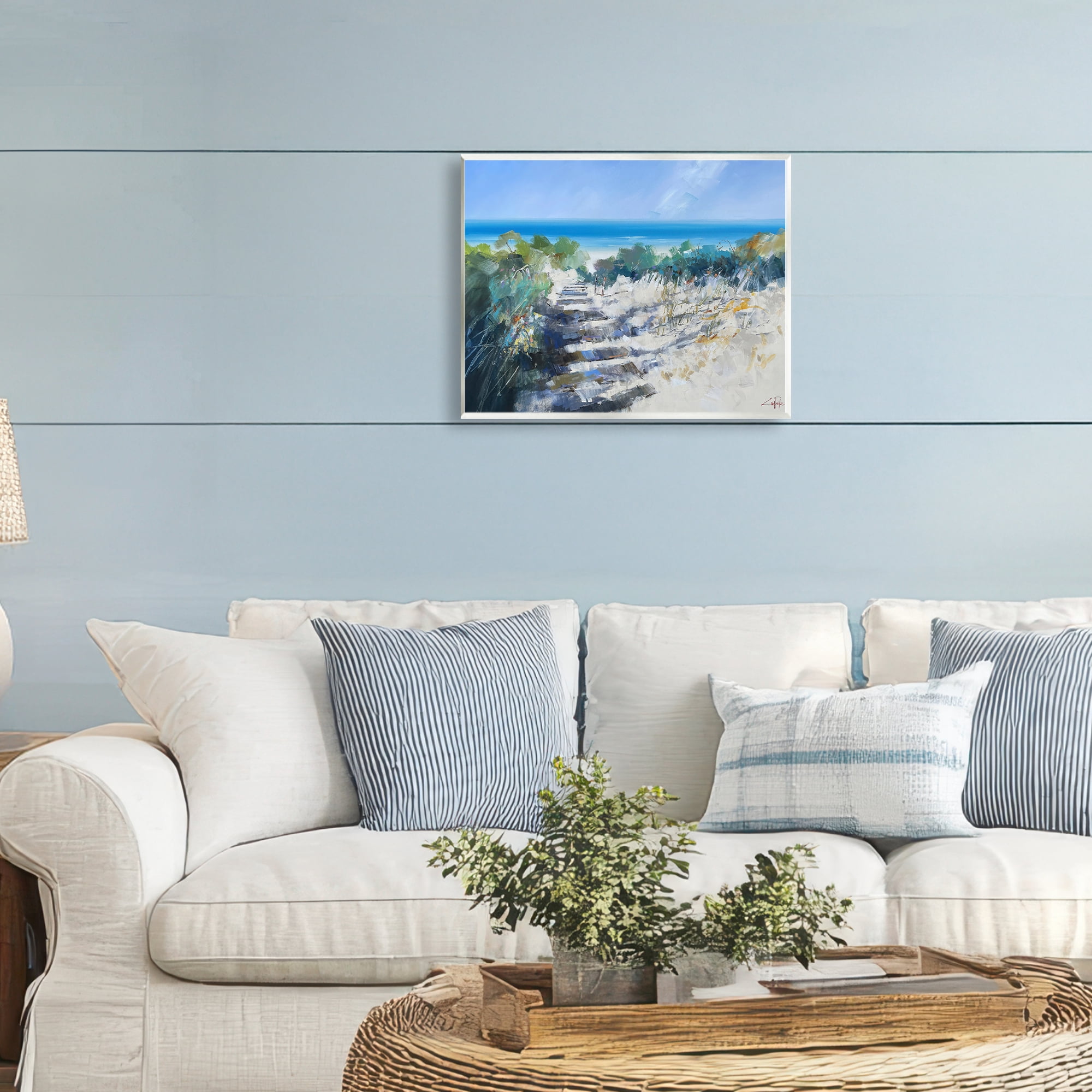 Stupell Industries Beach Steps in Robe Wall Plaque Art, design by Craig Trewin Penny