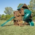 thumbnail image 6 of Swing-N-Slide Denali Tower Wooden Backyard Swing Set with Tube Slide, Wave Slide, Climbing wall, and Swings, 6 of 13