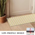 thumbnail image 3 of Yellow and White Checkerboard Pattern Door Rugs,Washable Non Slip Door Mats Indoor,Decorative Door Mats,Entry Mat Indoor for Entrance,Bedroom,Kitchen,Bathroom,16"x47", 3 of 6