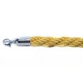 thumbnail image 4 of VIP Crowd Control 1674 60 in. Braided Rope with Mirror Closable Hook - Yellow-Gold, 4 of 4