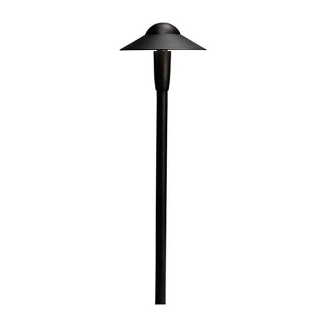 Kichler Lighting 15870BKT27R 6 In. Dome 2700K LED Path Light, Textured Black