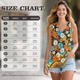 thumbnail image 7 of Jeiento Abstract Hippie Flower Tank Tops for Women 70S 80SColorfull Swirl Wavy T-shirt Loose Fit Dressy Workout T-shirts Lady Casual V Neck Sleeveless Shirts Basic Blouse Y2K Clothes,XL, 7 of 7