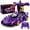Purple, variant on Dinosaur Transforming Remote Control Car,1:16 RC Car with One-Click Conversion, RC Toy Gift for Kids 3+