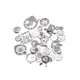 thumbnail image 1 of Toystoory 40 Uds., joyería, fabricación de Metal, colgantes Vintage, suministros de engranajes DIY, accesorios mecánicos, hallazgos de rueda, antiguo al Artesanía Plata Toystoory HA077428-02, 1 of 1