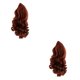 thumbnail image 1 of Bewildely Peluca de pelo largo y rizado para muñecas de 18 pulgadas, para hacer bricolaje, color negro 2piezas Rojo, 1 of 6