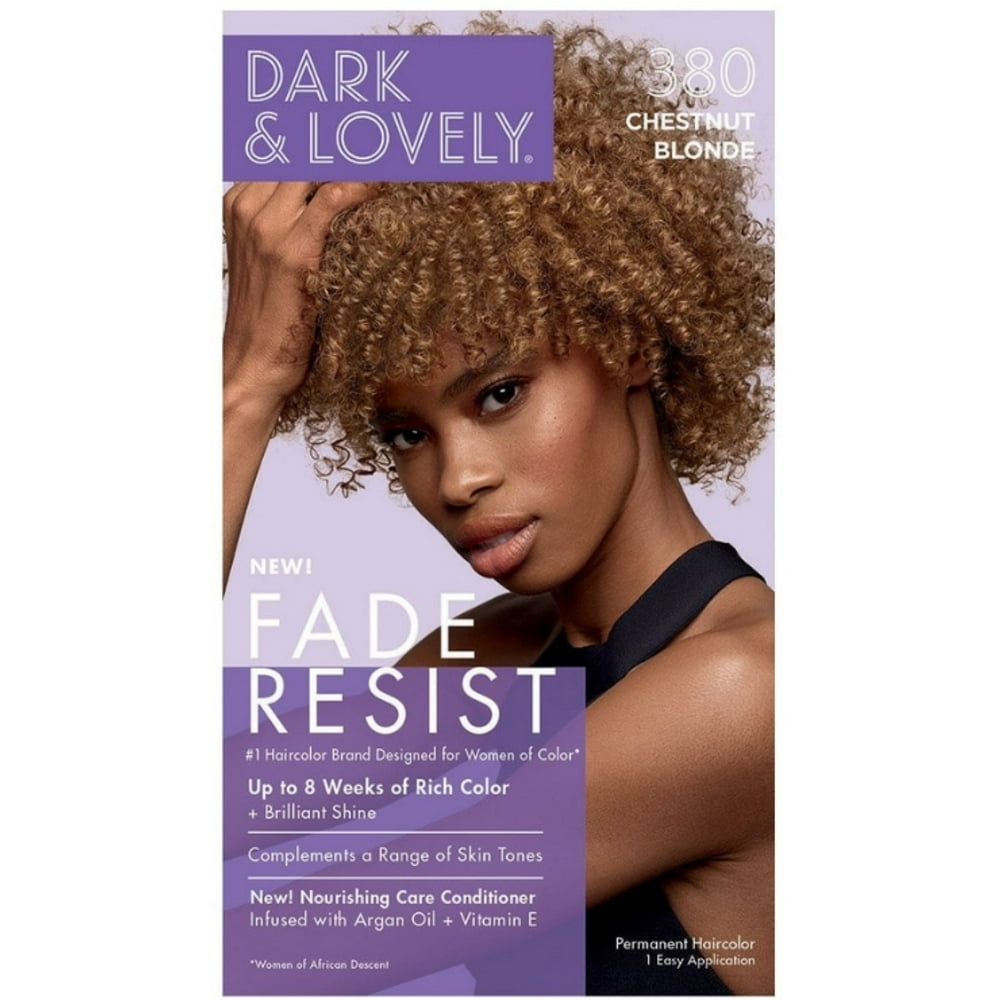 Dark And Lovely Hair Dye Blonde Dark & Lovely Color #380 Chest Nut Blonde (6 Pack) - Walmart.com