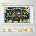 thumbnail image 7 of Colorful Design Welcome Banner School Photography Props for Kindergarten Classroom Kindergarten Party Baby Shower Event, 7 of 7