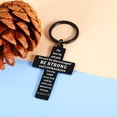 thumbnail image 3 of Christian Cross Keychain Gifts for Women Men Adults, Religious Bible Verse Key chain, Faith Based Keyring for Boys Girls Kids, Easter Basket Stuffers for Teen Boys, Confirmation Easter Gifts, 3 of 6