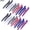 Colorful Series 2, variant on 24 Pcs Anti-Slip Silicone Duck Bill Hair Clips, Professional Hair Sectioning Clips for Women Men