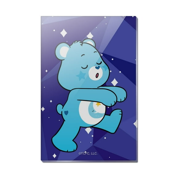 Care Bears: Unlock the Magic Grumpy Bear Bedtime Rectangle Acrylic Fridge Refrigerator Magnet