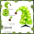 thumbnail image 3 of 18inch Mini Christmas Tree Ornament,Artificial Green Crooked Neck Tabletop Christmas Trees with Light and Samll Balls for infoor Outdoor Home Holiday Party Decoration, 3 of 9