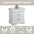 thumbnail image 2 of Louis Philippe White Finish Nightstand, 2 of 7